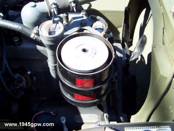 Oil filter sits down snug in the housing.